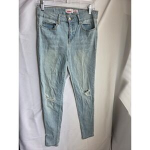 Bongo Jegging Jeans Apparel Womens  Blue Light Wash Slim Mid Skinny
